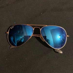 Ray Ban Aviator Sunglasses Blue